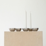 Modernios nerūdijančio plieno žvakidės